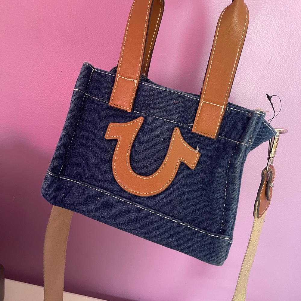 True Religion Mini Denim Purse